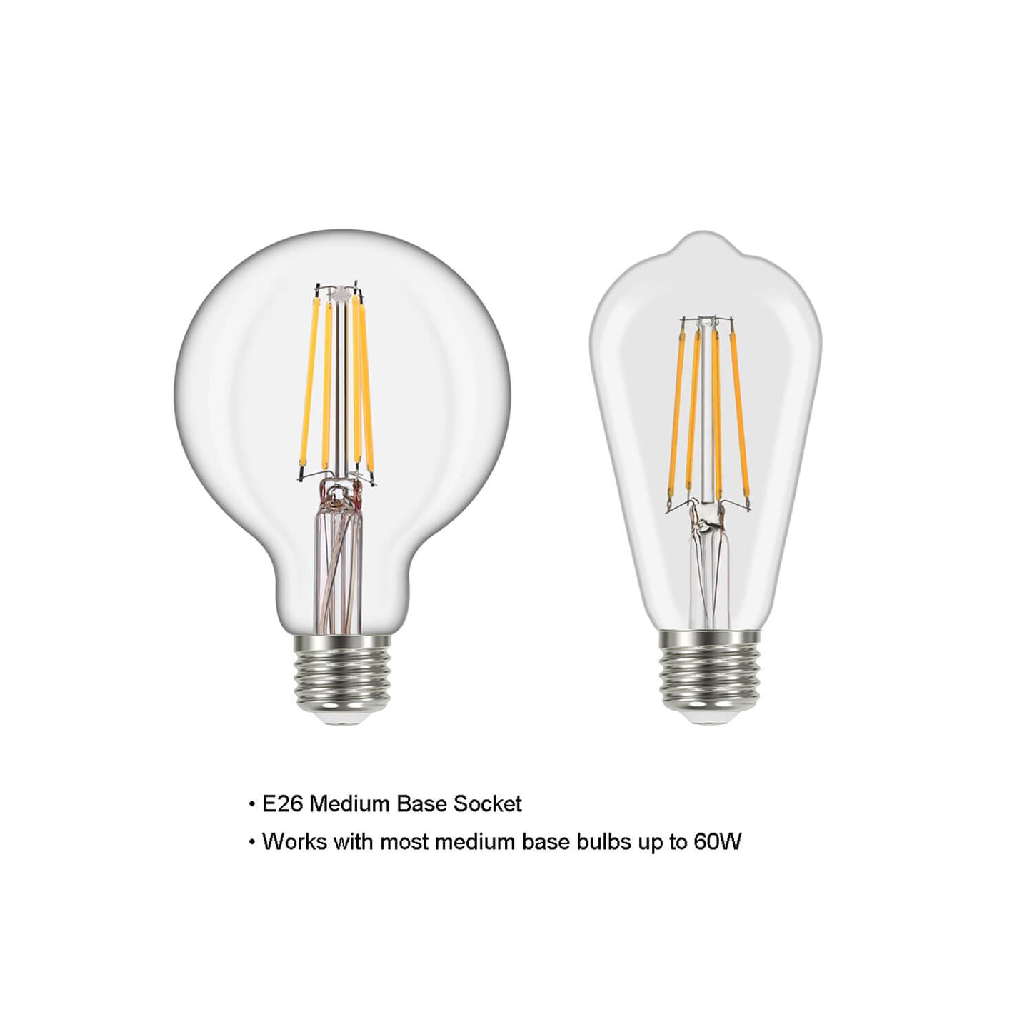 Modern 5-Light Matte Black Chandelier with LED Bulbs XB-C1211-5-MBK