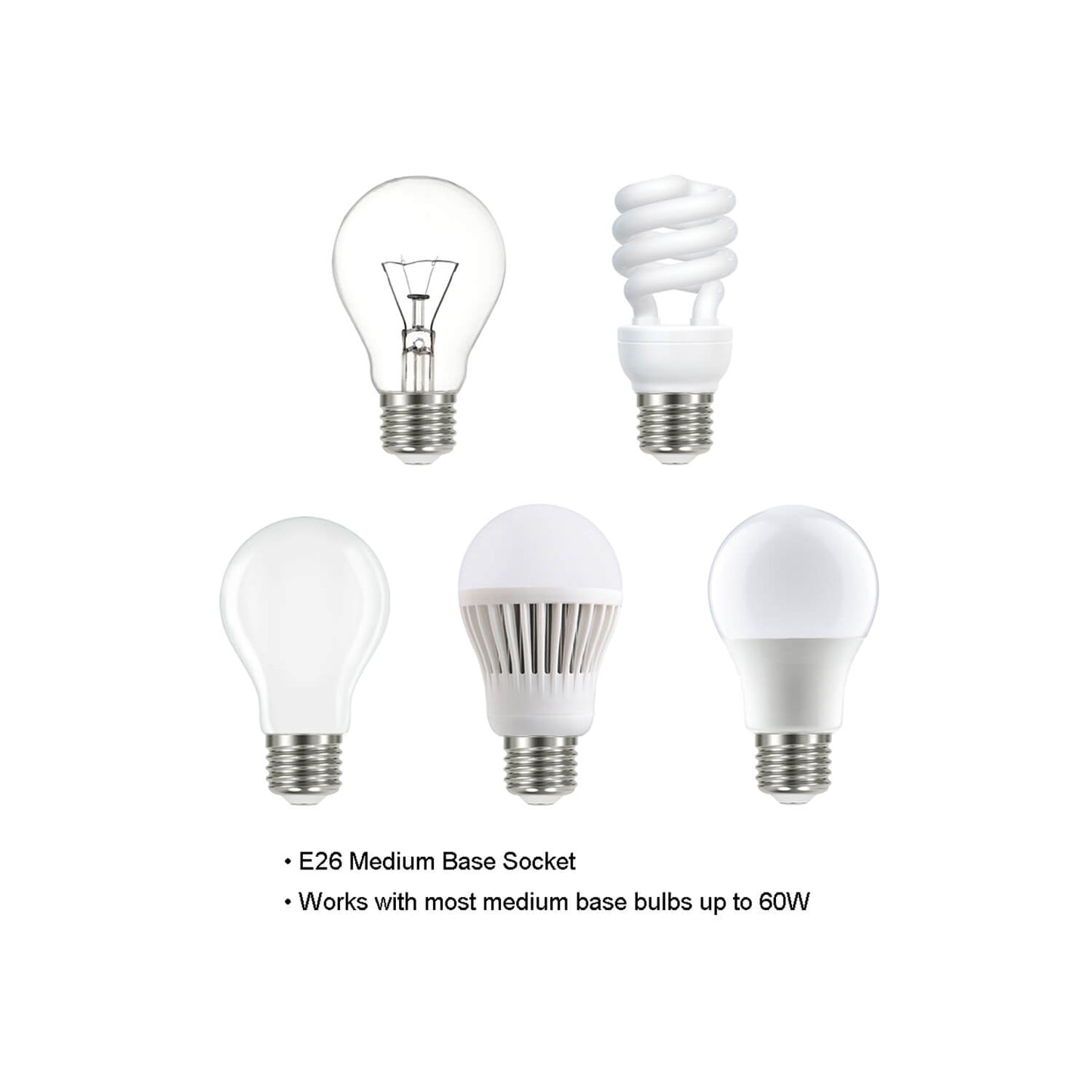 Modern Brushed Nickel Chandelier - 5 Light Fixture XB-C1294-5-BN