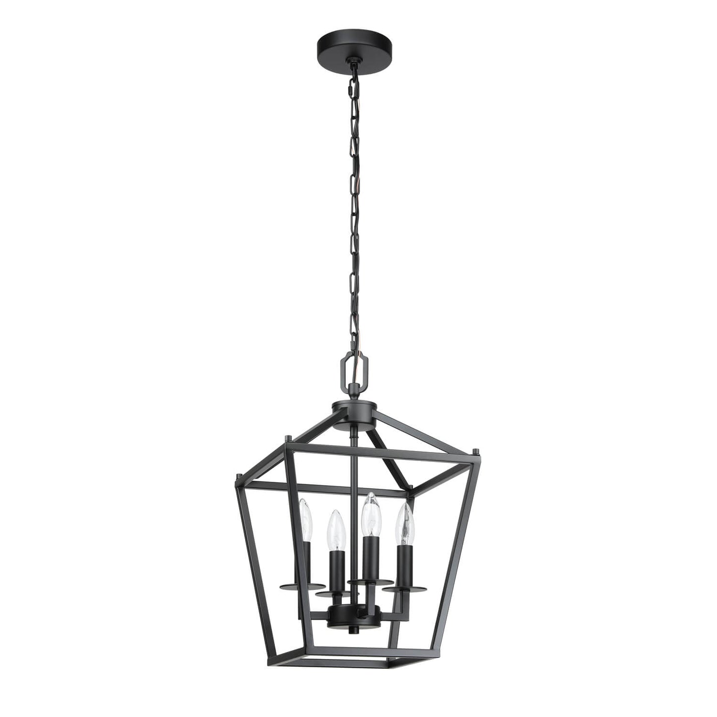 Black Farmhouse Hanging Lantern Pendant Light XB-C1306-MB