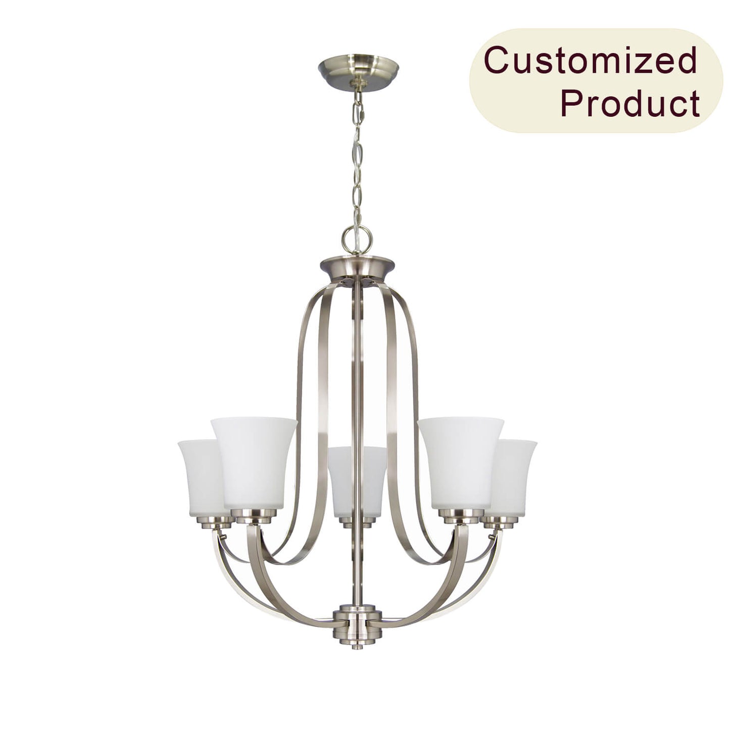 Iron Material Retro Pendant Lights E26 Base Loft Ceiling Light Modern Office Indoor Lighting Industrial Hanging Lamps Chandelier XB-C702-5-BN