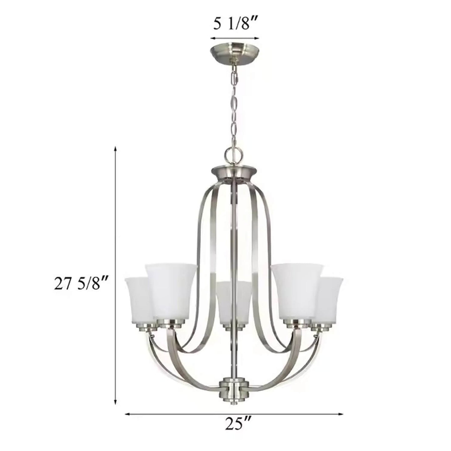 Iron Material Retro Pendant Lights E26 Base Loft Ceiling Light Modern Office Indoor Lighting Industrial Hanging Lamps Chandelier XB-C702-5-BN