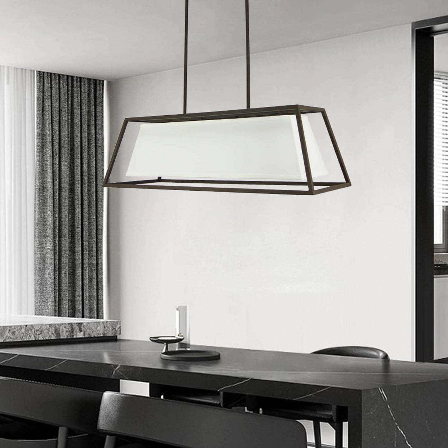 Kitchen Island Lamp Bar Retro Decoration Restaurant Chandelier Industrial Iron Art Pendant Light for Dining Room XB-ISF1102-4