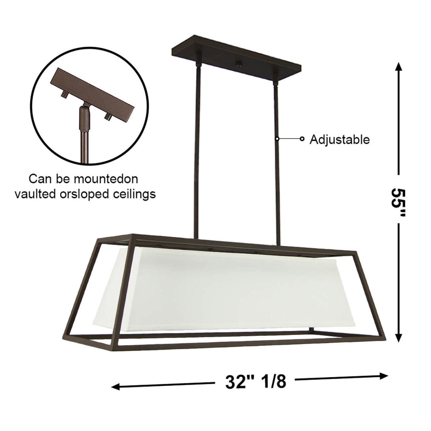 Kitchen Island Lamp Bar Retro Decoration Restaurant Chandelier Industrial Iron Art Pendant Light for Dining Room XB-ISF1102-4