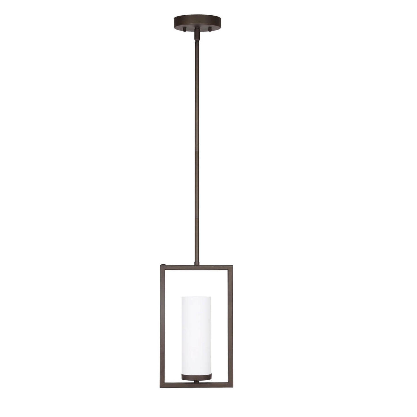 Modern Mini Pendant Light with Acrylic Shade - Dark Bronze Finish XB-P1143-DB