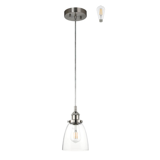 Modern Glass Mini Pendant Light with LED Bulb XB-P1160-BN-LED