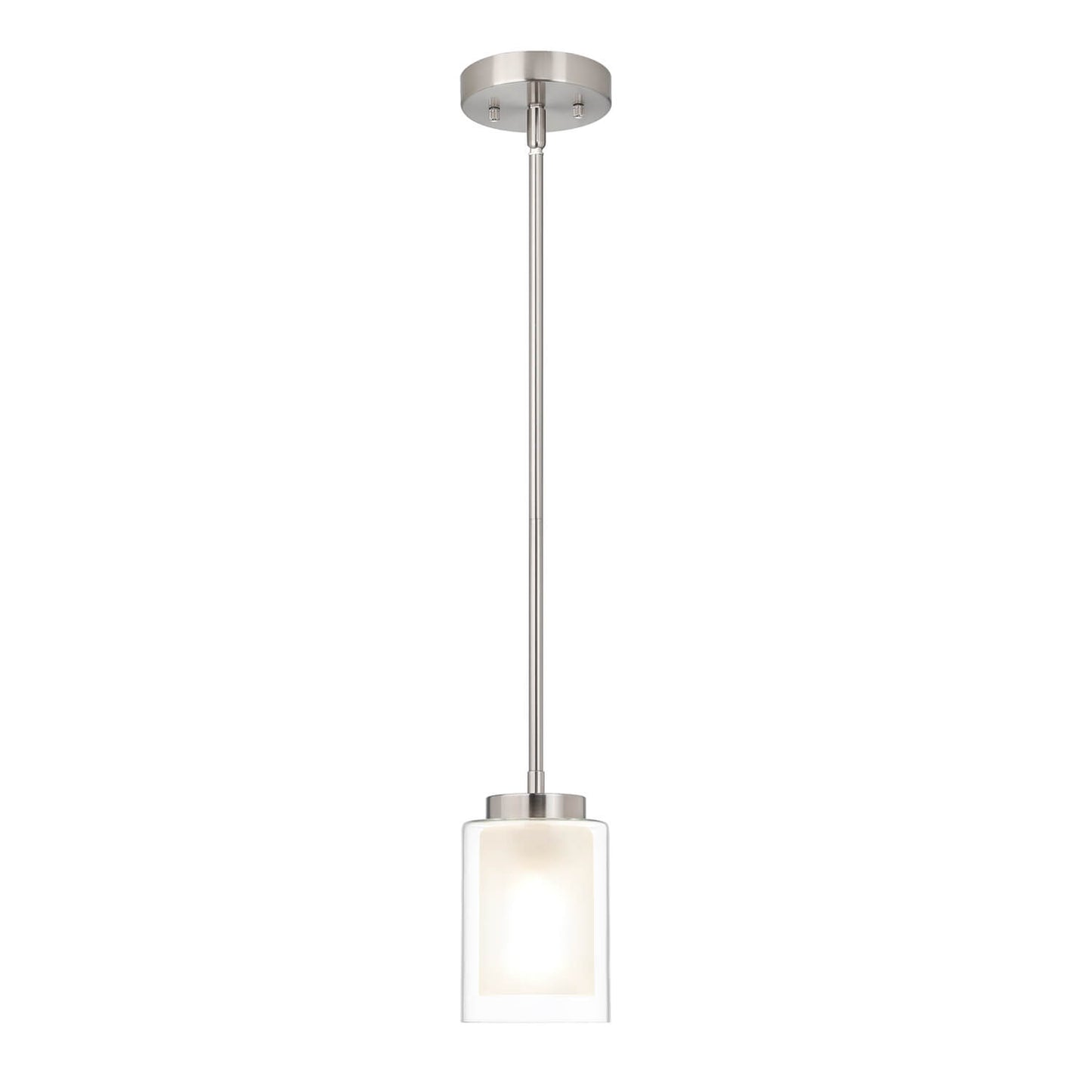 Modern Brushed Nickel Mini Pendant Light for Kitchen & Living Room XB-P1195-BN