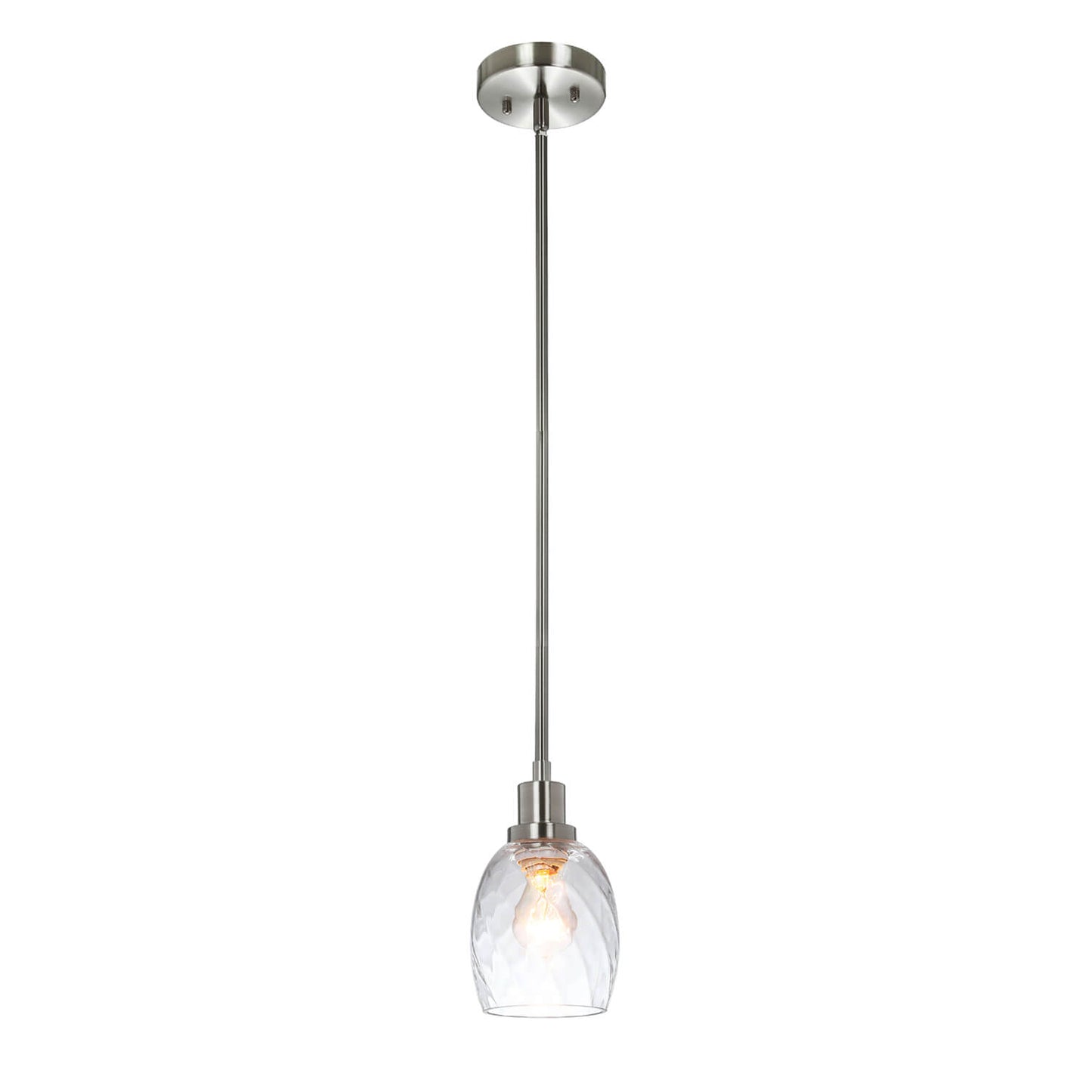 Modern Mini Pendant Light with Clear Glass Shade XB-P1210-BN