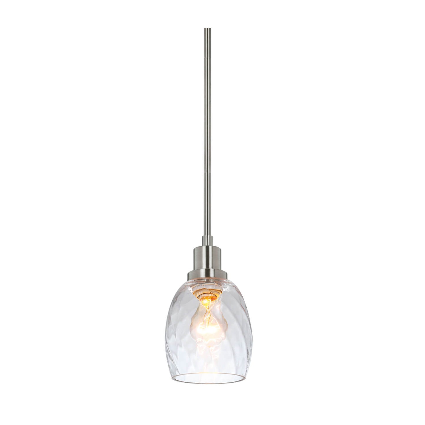Modern Mini Pendant Light with Clear Glass Shade XB-P1210-BN