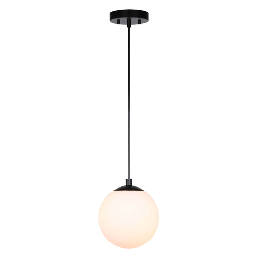 Modern Adjustable Globe Pendant Light in Matte Black Finish XB-P1211-MBK