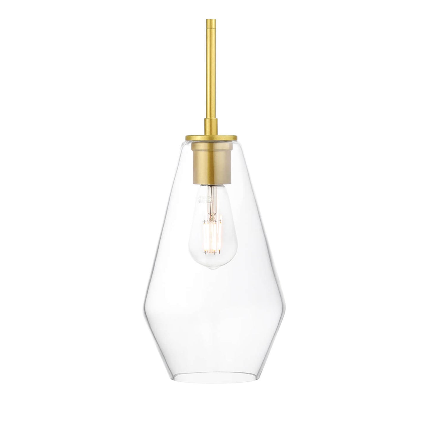 Glass Pendant Light, Gold Kitchen Island Lighting, Hanging Lamp for Dining Room XB-P1228-GB