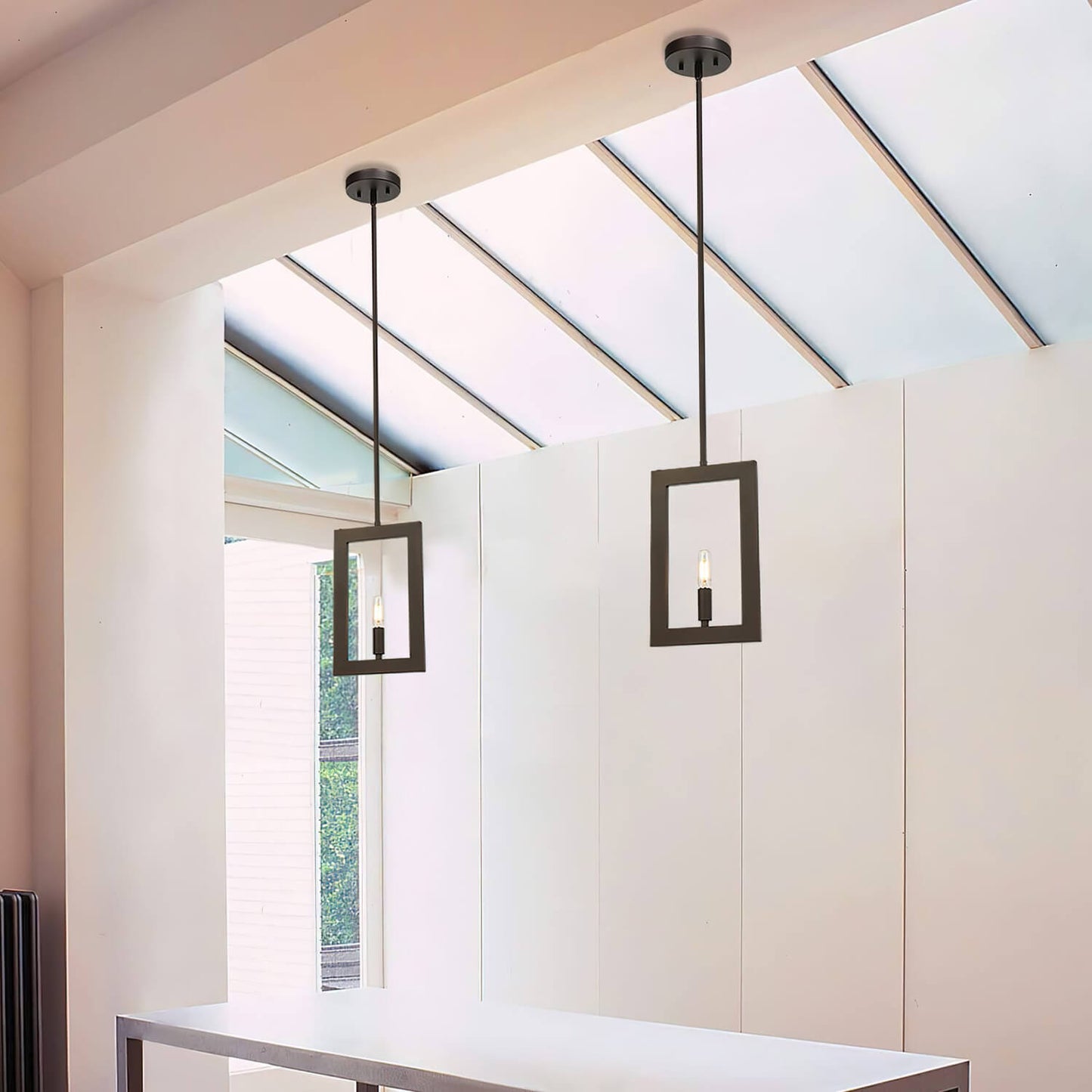 Modern Dark Bronze Kitchen Pendant Light with LED Bulb XB-P1278-DB
