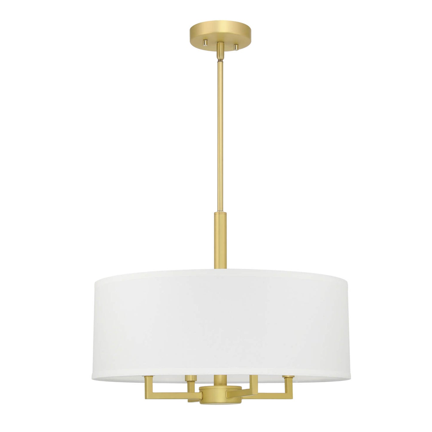 Modern 4-Light Drum Pendant Chandelier - Satin Brass Finish XB-P1296-SB