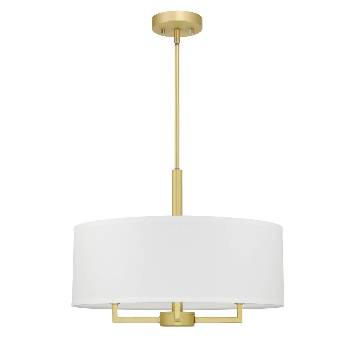 Modern 4-Light Drum Pendant Chandelier - Satin Brass Finish XB-P1296-SB