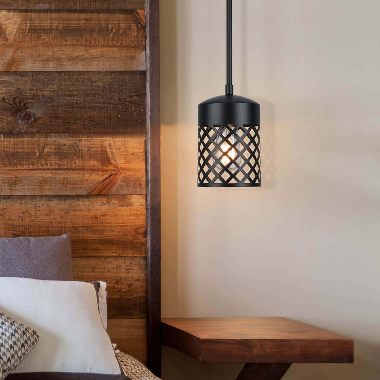 Modern Farmhouse Black Pendant Light for Kitchen Island XB-P328-MB