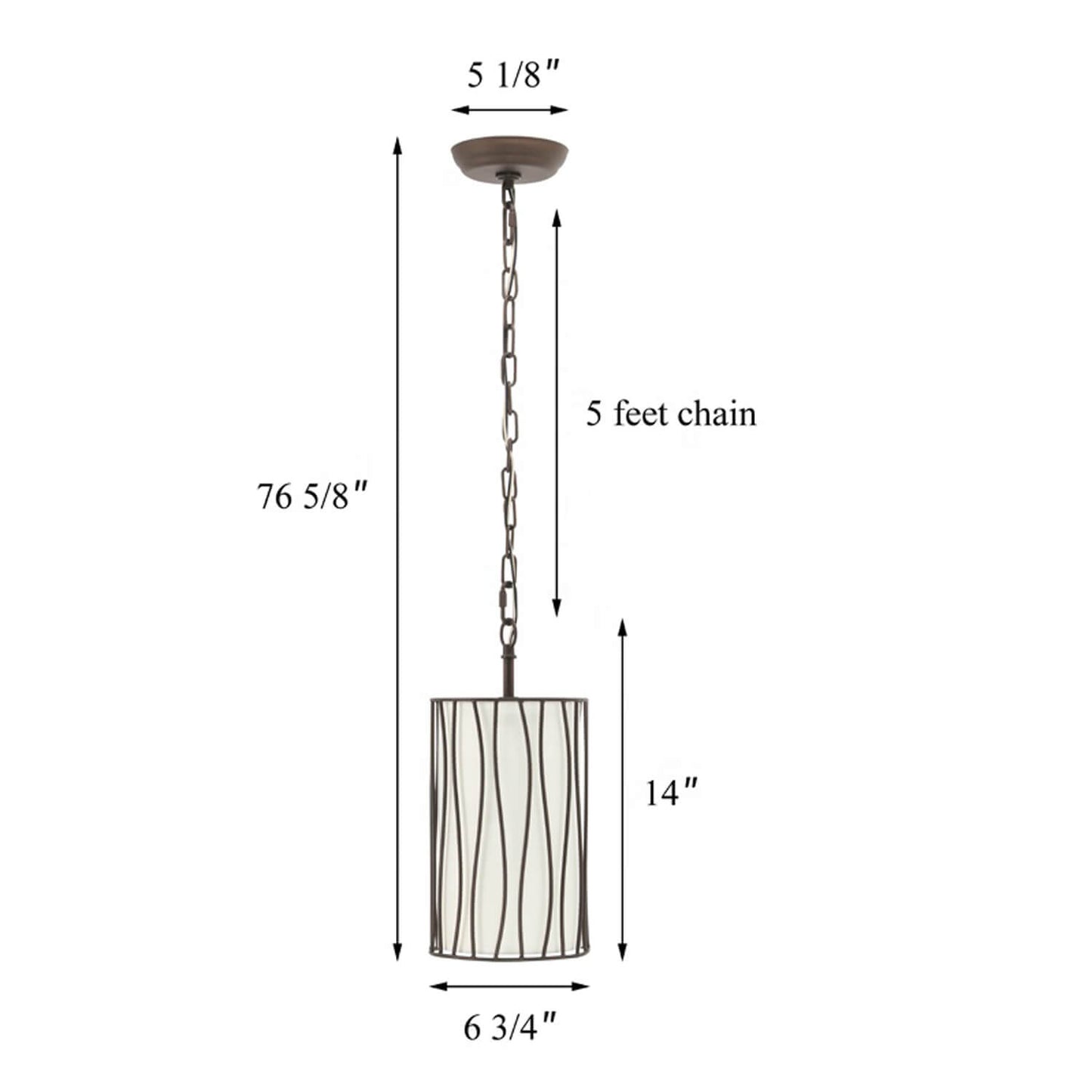 American Style Farmhouse Indoor Mini Pendant Light Dark Bronze Metal Wire Cage Kitchen Island Lighting Pendant Hanging Lamp XB-P779-DB