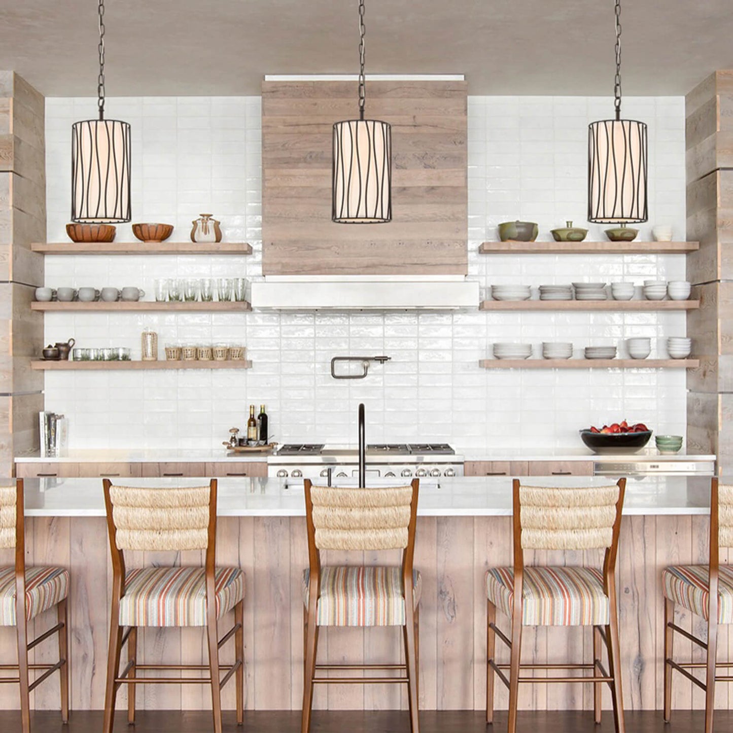 American Style Farmhouse Indoor Mini Pendant Light Dark Bronze Metal Wire Cage Kitchen Island Lighting Pendant Hanging Lamp XB-P779-DB