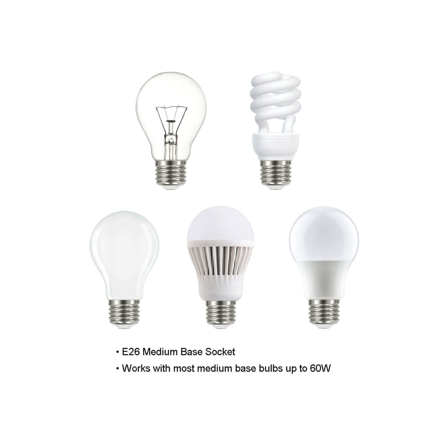 18 inch Modern Semi-Flush Mount Ceiling Light, Brushed Nickel, White Drum Shade XB-SF1199-BN