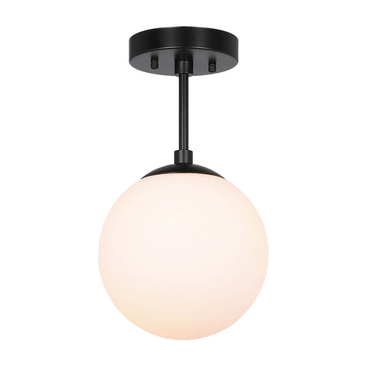 Matte Black Globe Ceiling Light for Living & Dining Room XB-SF1211-MBK