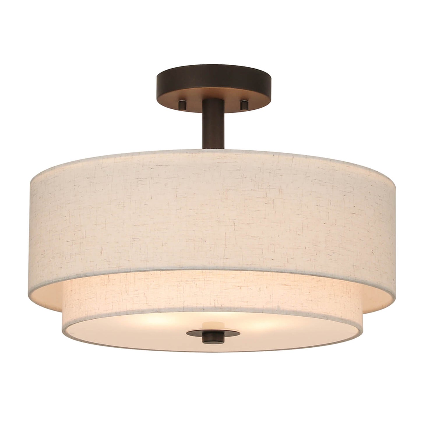 16 inch Retro Gold Brass Drum Ceiling Light for Bedroom & Living Room XB-SF1289-DB