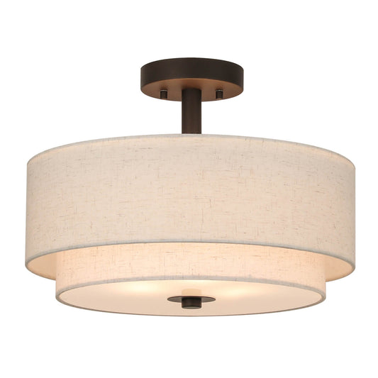 16 inch Retro Gold Brass Drum Ceiling Light for Bedroom & Living Room XB-SF1289-DB