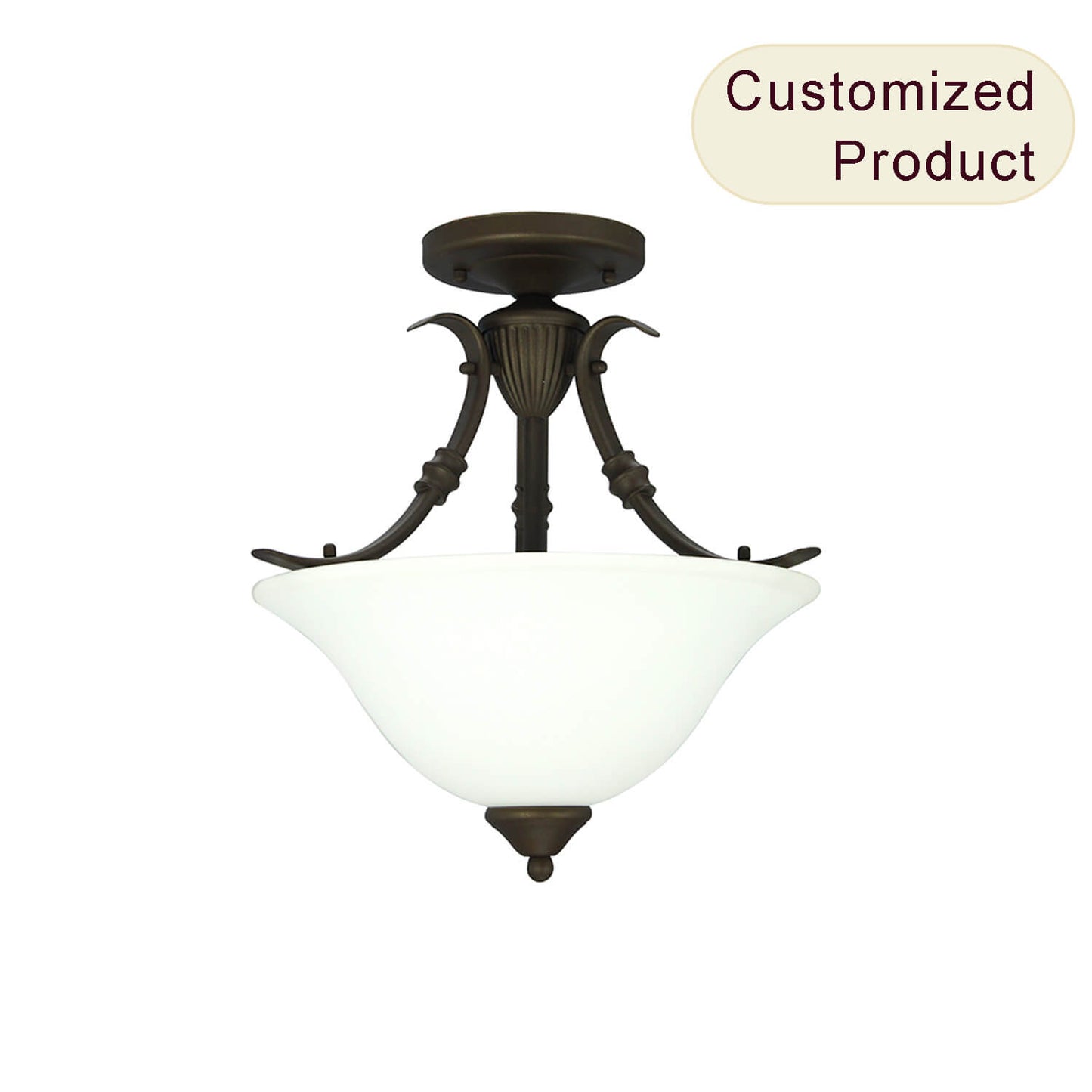 Rustic Style Wrought Iron Pendant Light Modern Chandelier Light for Living Room Bedroom XB-SF149-3-DB