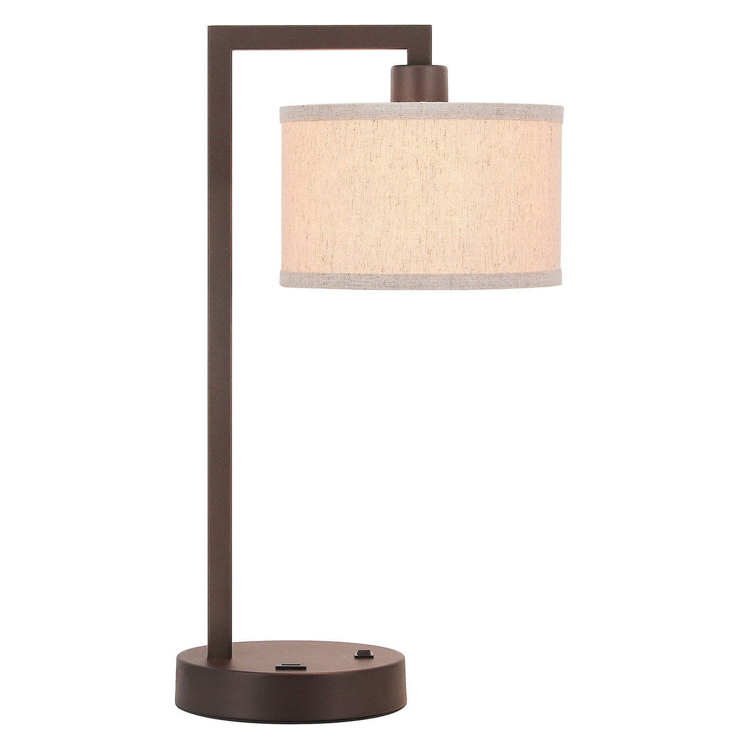 Modern Dark Bronze Table Lamp with USB for Bedroom Living Room XB-TL1231-DB
