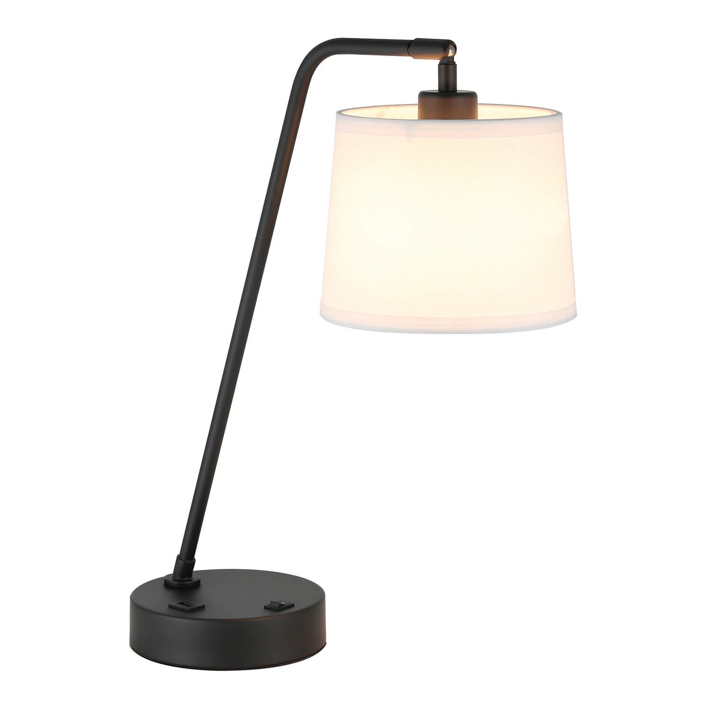 Black Table Lamp with USB Port - Adjustable Desk Lamp XB-TL282-MB