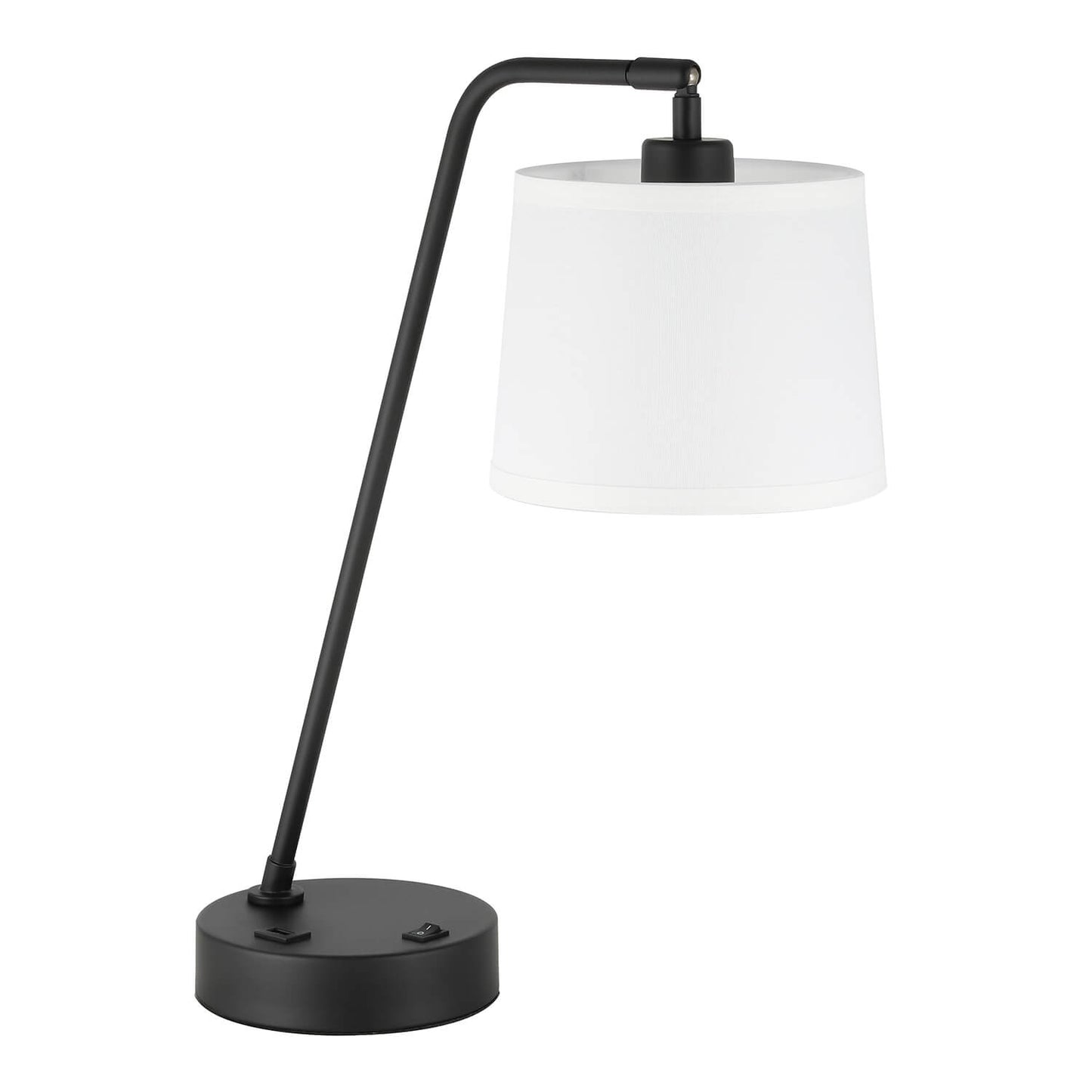 Black Table Lamp with USB Port - Adjustable Desk Lamp XB-TL282-MB