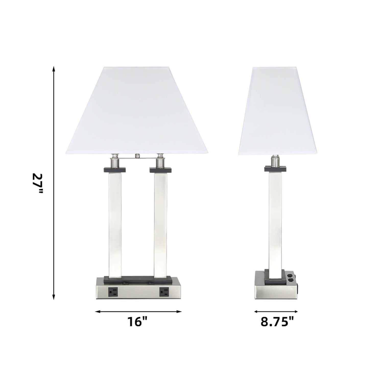 Modern Fabric Shade Designer Desk Lamp Quality Hotel Living Room Light Luxury Bedside Table Lamps for Guest Room Bedroom XB-TL555-BN
