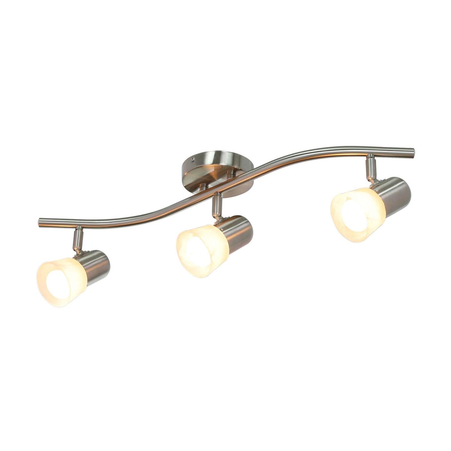 Modern Track Light Bar Brushed Nickel for Kitchen and Dining Room XB-TR1213-3