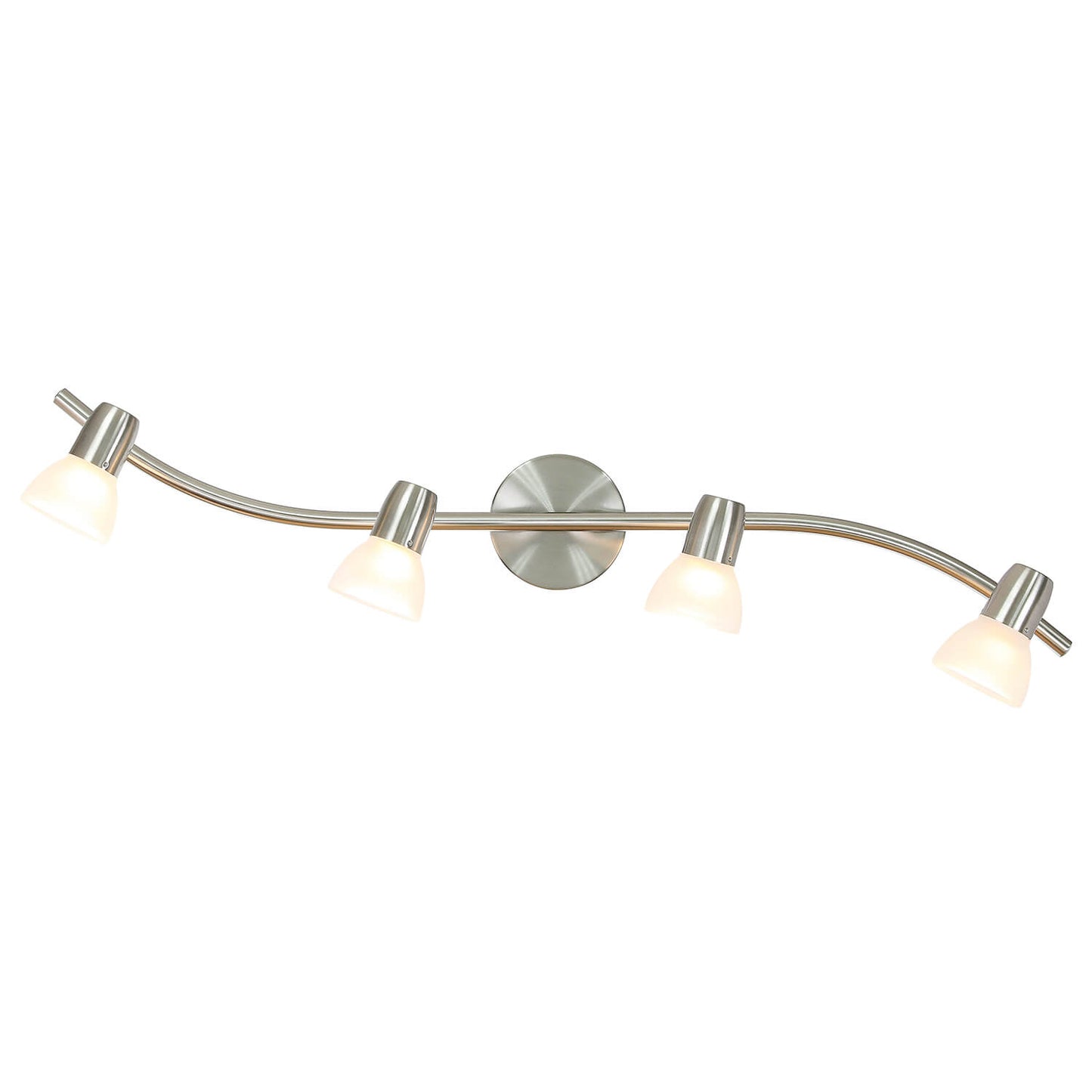 Modern 4-Light Kitchen Track Lighting - Brushed Nickel Finish XB-TR1223-4-BN