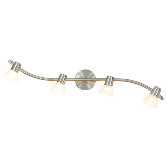 Modern 4-Light Kitchen Track Lighting - Brushed Nickel Finish XB-TR1223-4-BN