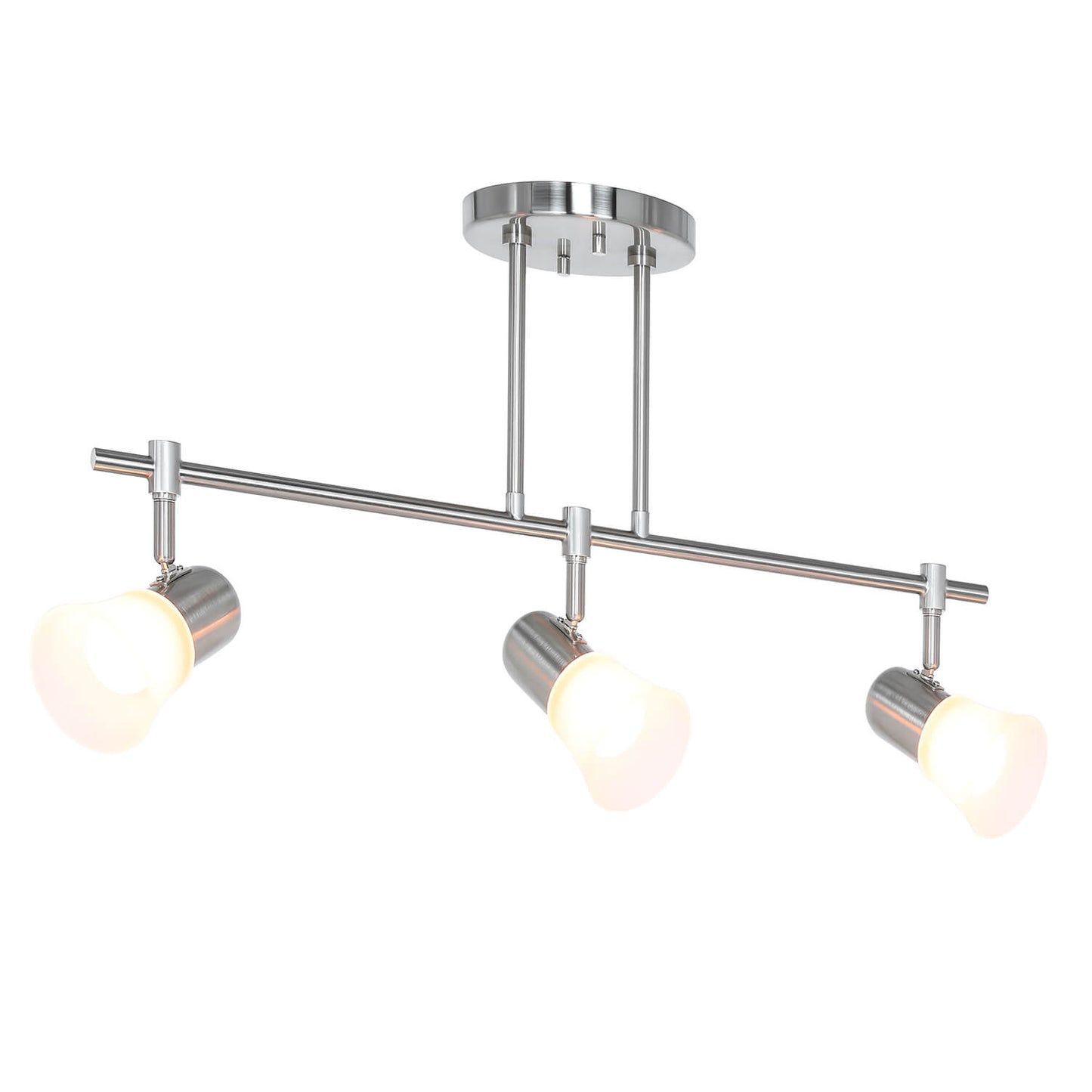 Modern Glass Kitchen Island Track Light XB-TR1235-3-BN
