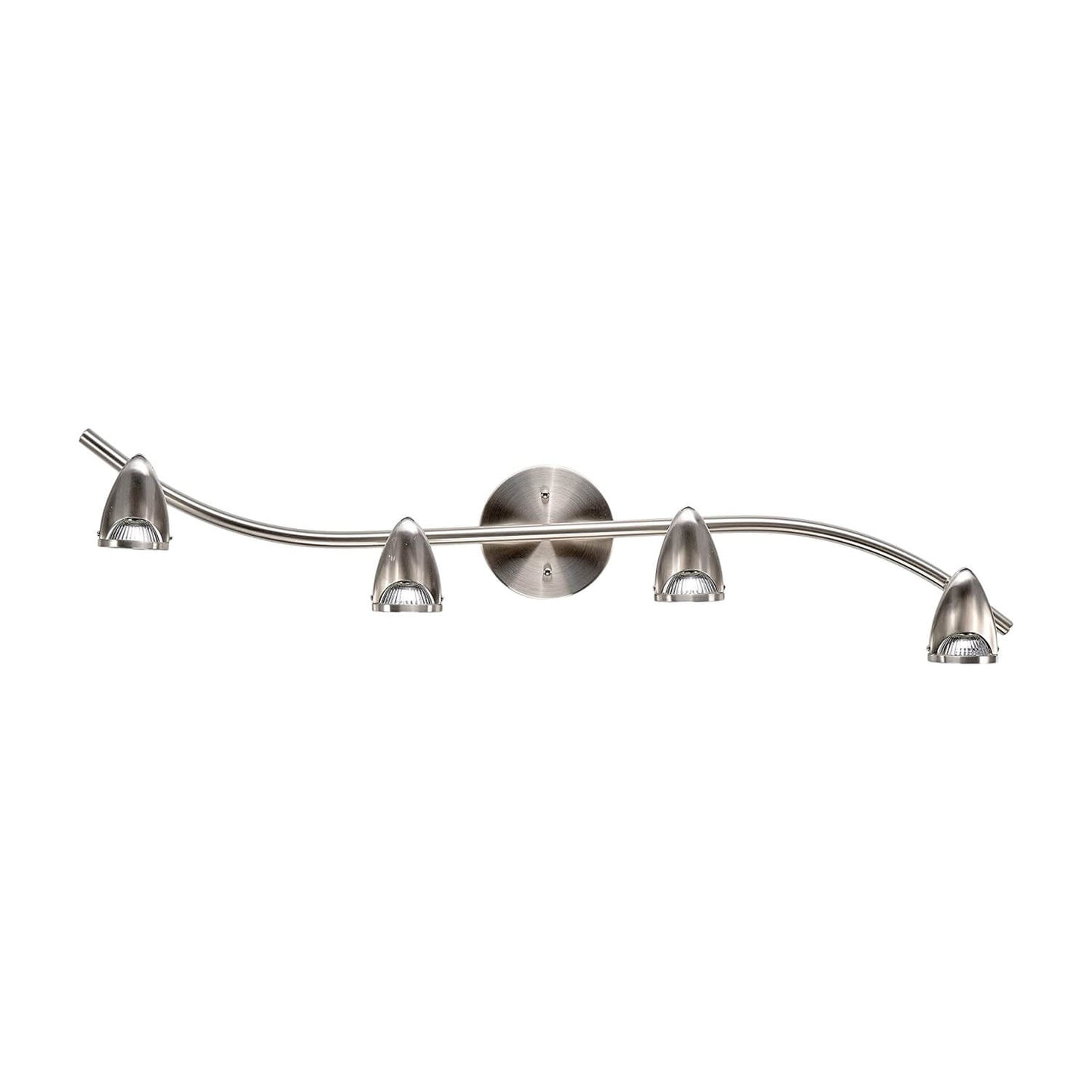 Factory Supply Brushed Nickel Adjustable Led Bulb 4 Lights Track Lighting Ceiling Modern Kitchen Ceiling Light XB-TR2991-BN