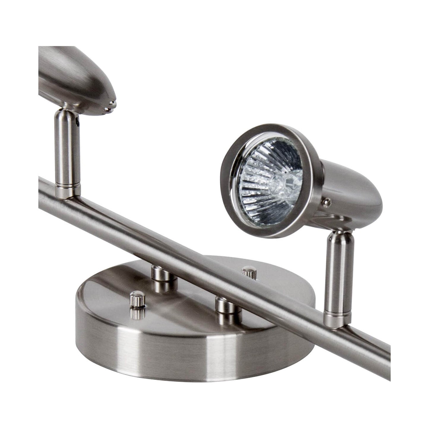 Factory Supply Brushed Nickel Adjustable Led Bulb 4 Lights Track Lighting Ceiling Modern Kitchen Ceiling Light XB-TR2991-BN