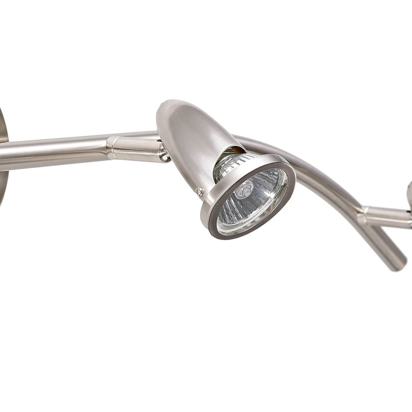 Factory Supply Brushed Nickel Adjustable Led Bulb 4 Lights Track Lighting Ceiling Modern Kitchen Ceiling Light XB-TR2991-BN