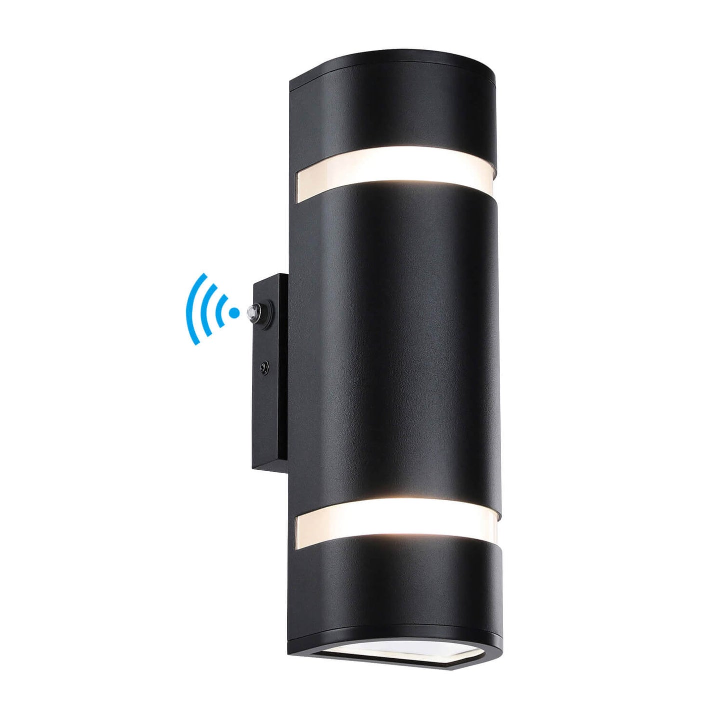 Dusk to Dawn Black Outdoor Sconce - 2-Light Waterproof Wall Light XB-W1112-SBK