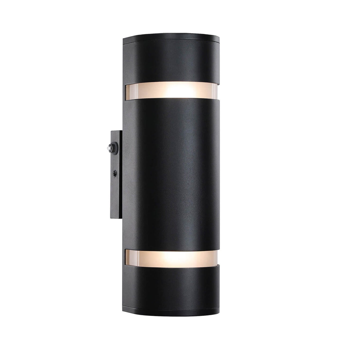 Dusk to Dawn Black Outdoor Sconce - 2-Light Waterproof Wall Light XB-W1112-SBK