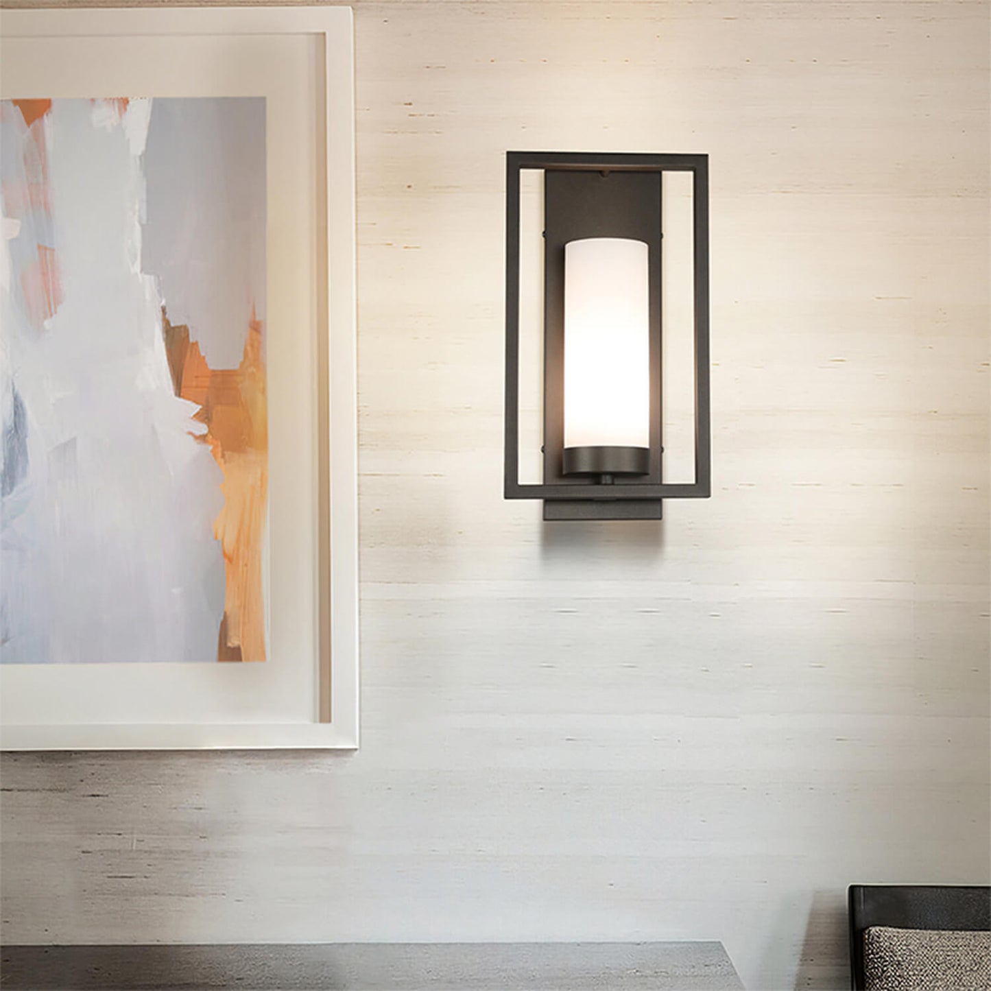 Modern Dark Bronze Glass Sconce - Indoor Wall Light XB-W1143-GDB