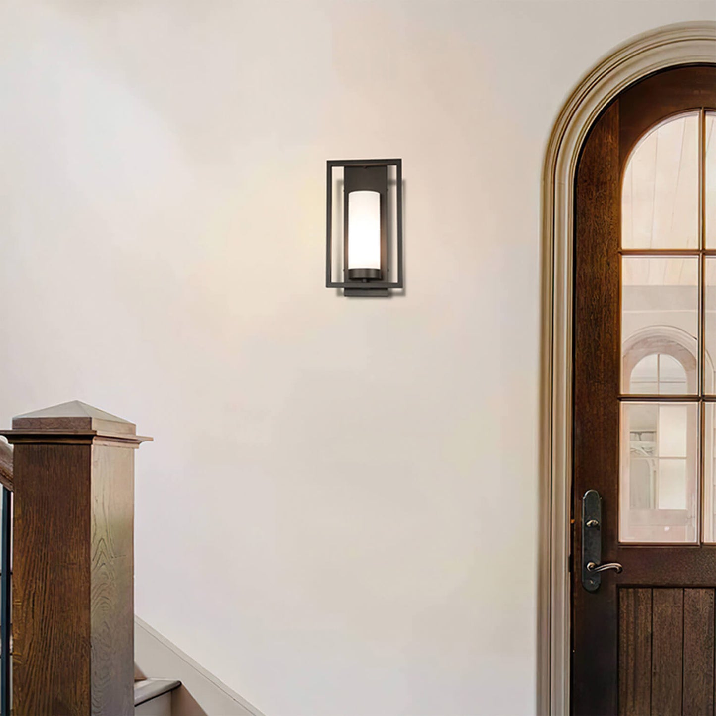 Modern Dark Bronze Glass Sconce - Indoor Wall Light XB-W1143-GDB
