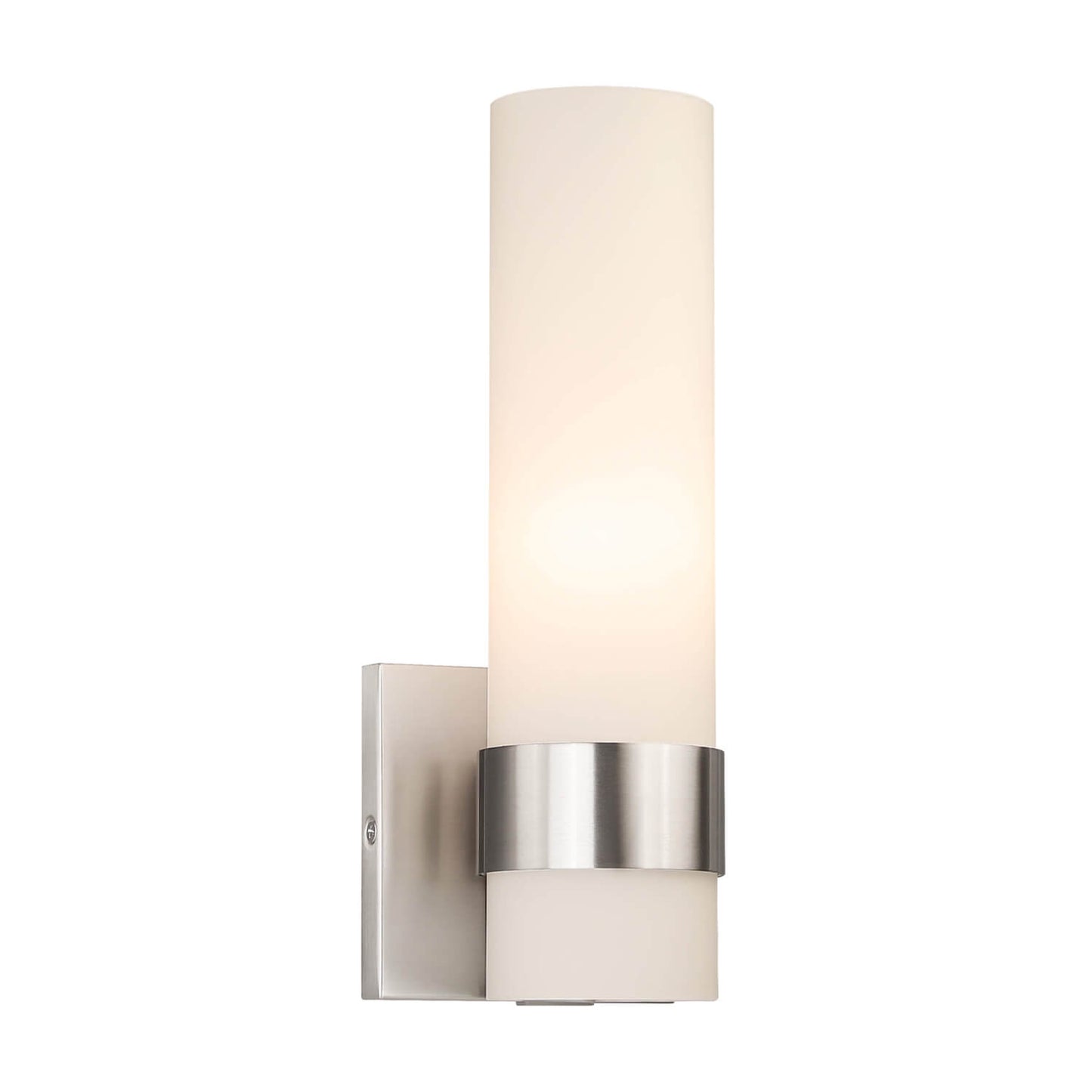 Modern Glass Wall Sconce in Brushed Nickel XB-W1185-BN