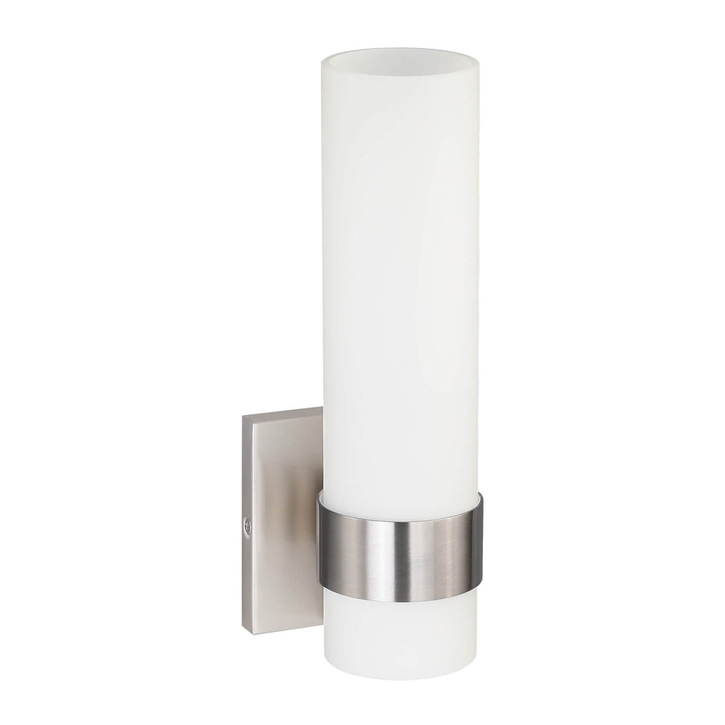 Modern Glass Wall Sconce in Brushed Nickel XB-W1185-BN