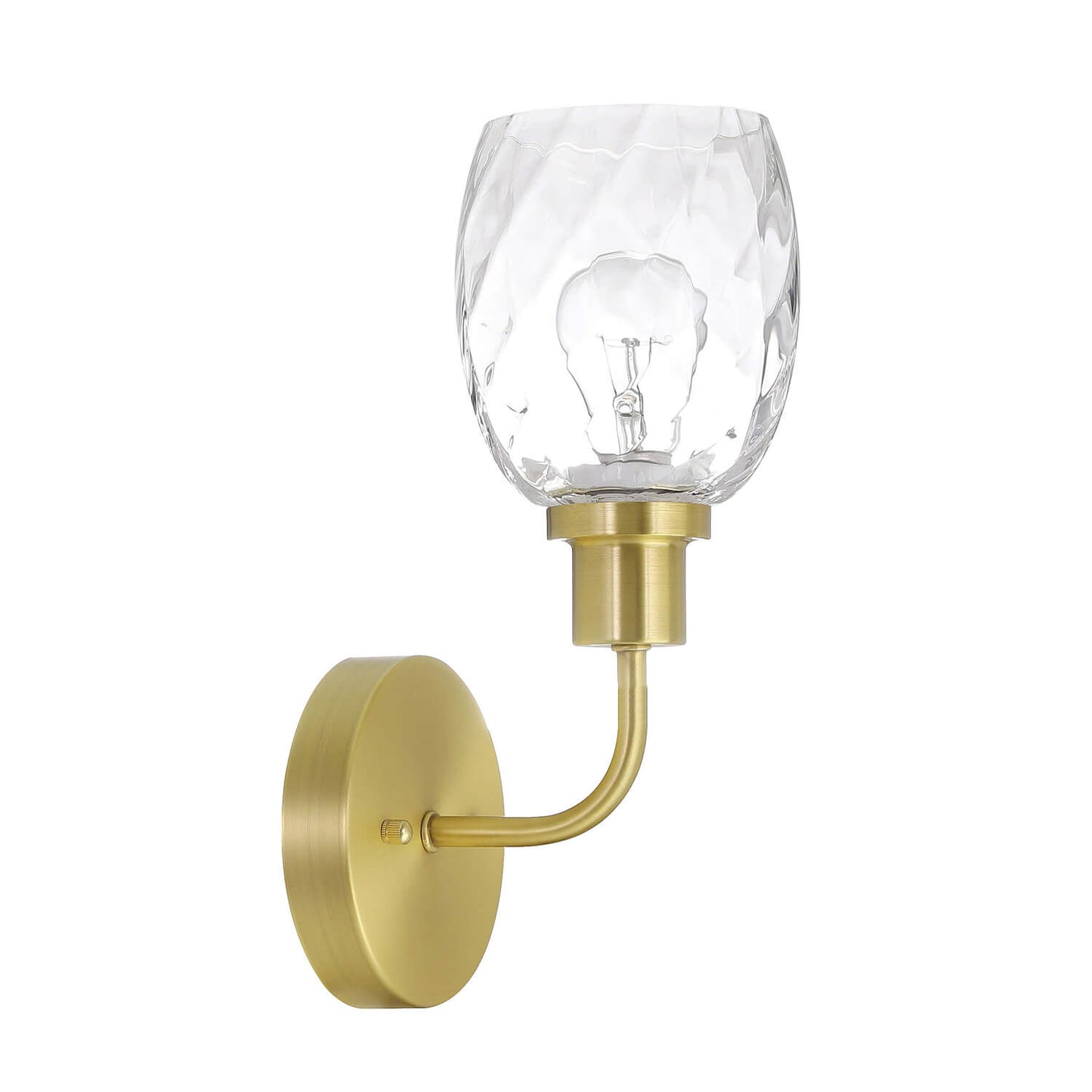 Clear Glass Bathroom Vanity Wall Sconce XB-W1210-1-SB