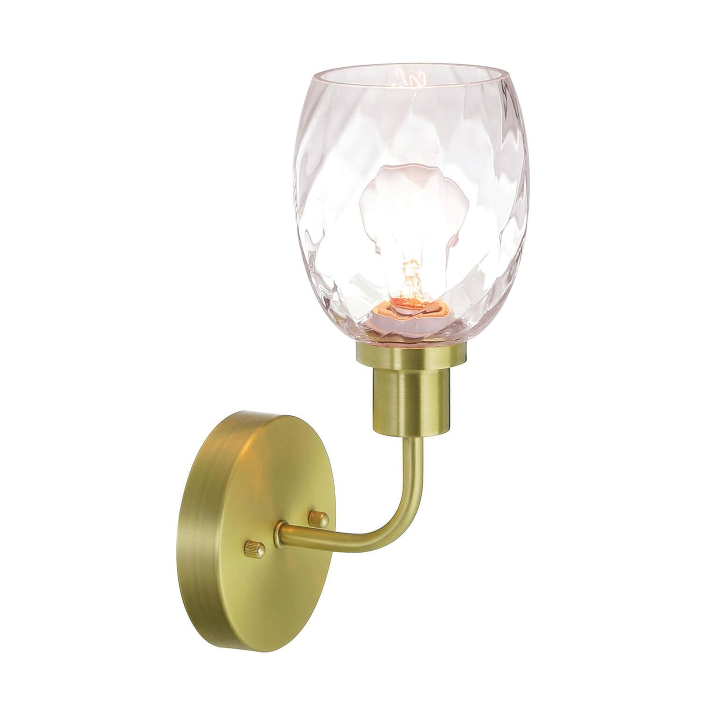 Clear Glass Bathroom Vanity Wall Sconce XB-W1210-1-SB