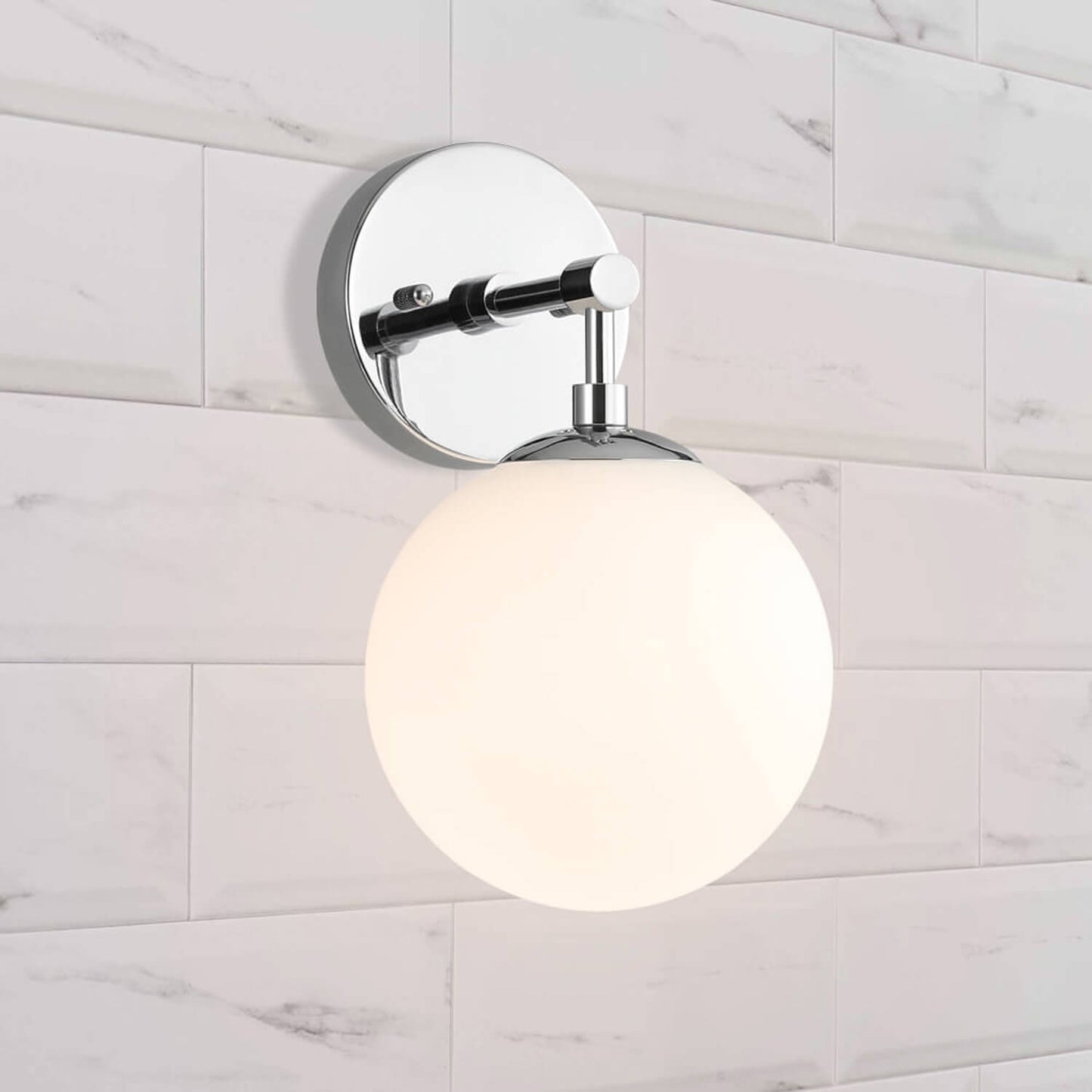 Modern Chrome Glass Wall Sconce XB-W1211-CH