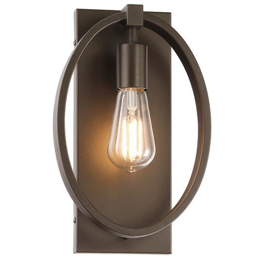 Farmhouse Oval Iron Wall Sconce- Dark Bronze XB-W1273-DB