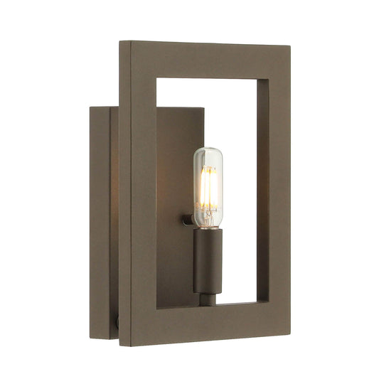 Modern 1-Light Dark Bronze Wall Sconce with LED Bulb for Vanity XB-W1278-1-DB