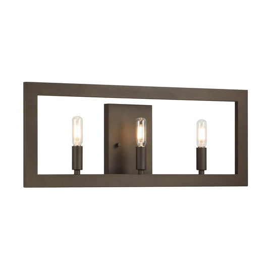 Industrial Dark Bronze Wall Sconce with LED Bulbs XB-W1278-3-DB