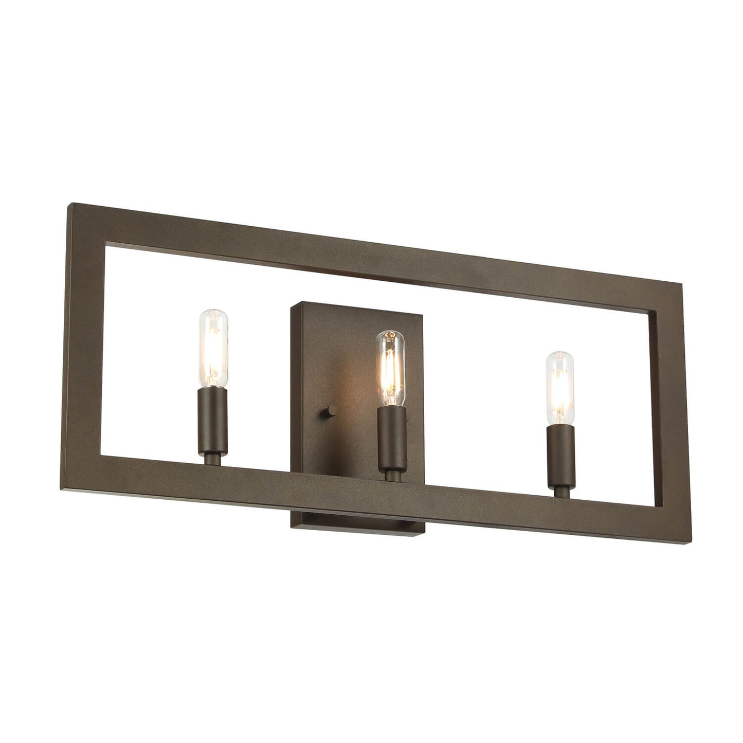 Industrial Dark Bronze Wall Sconce with LED Bulbs XB-W1278-3-DB
