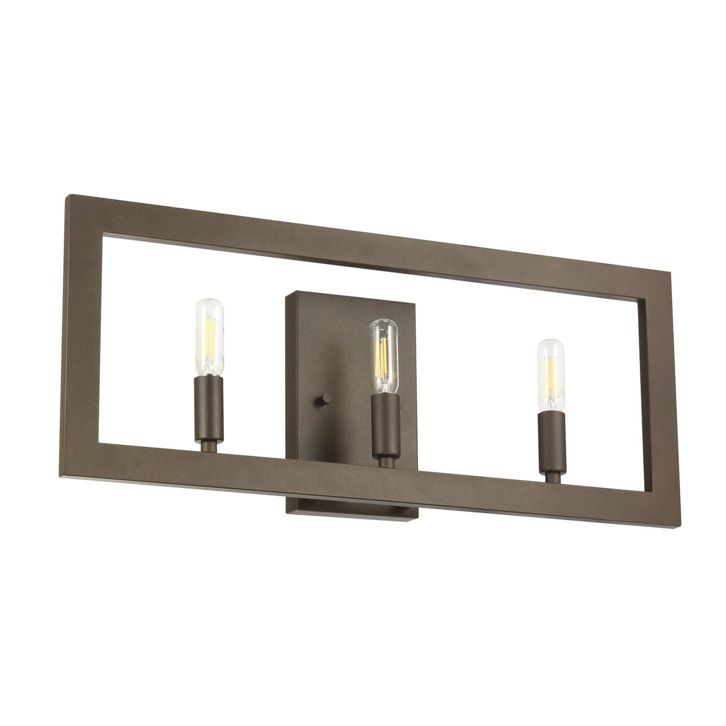 Industrial Dark Bronze Wall Sconce with LED Bulbs XB-W1278-3-DB